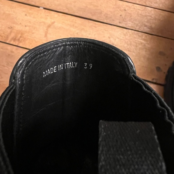 NEW Prada Leather Lug Sole Chelsea Boots 39 - US Size 9. - Picture 9 of 15